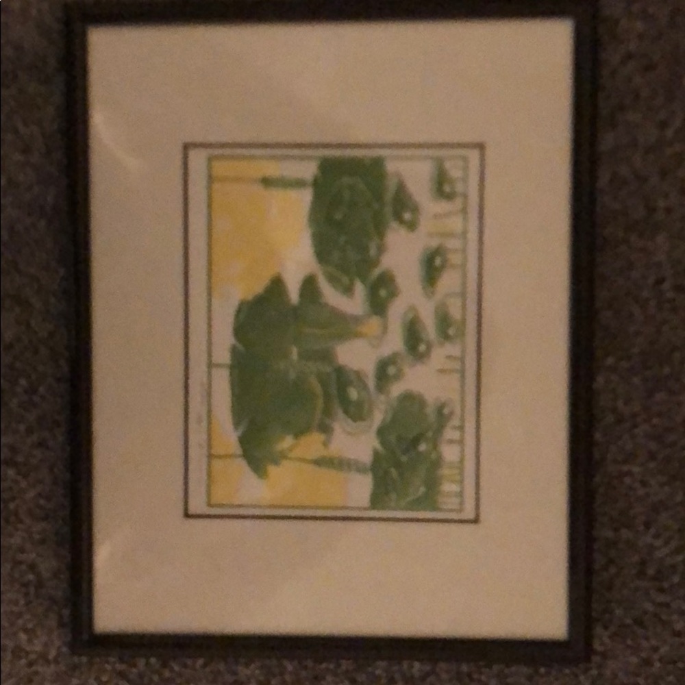 5x7 framed picture of frogs